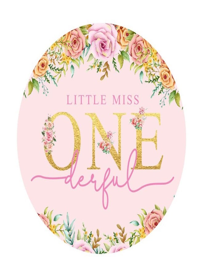 Shiningparty 2 Inch Round 50 Pack of 1st Birthday Party Label Stickers Girl First Birthday Party Label Stickers Candy Stickers for Birthday Party Decoration Favors
